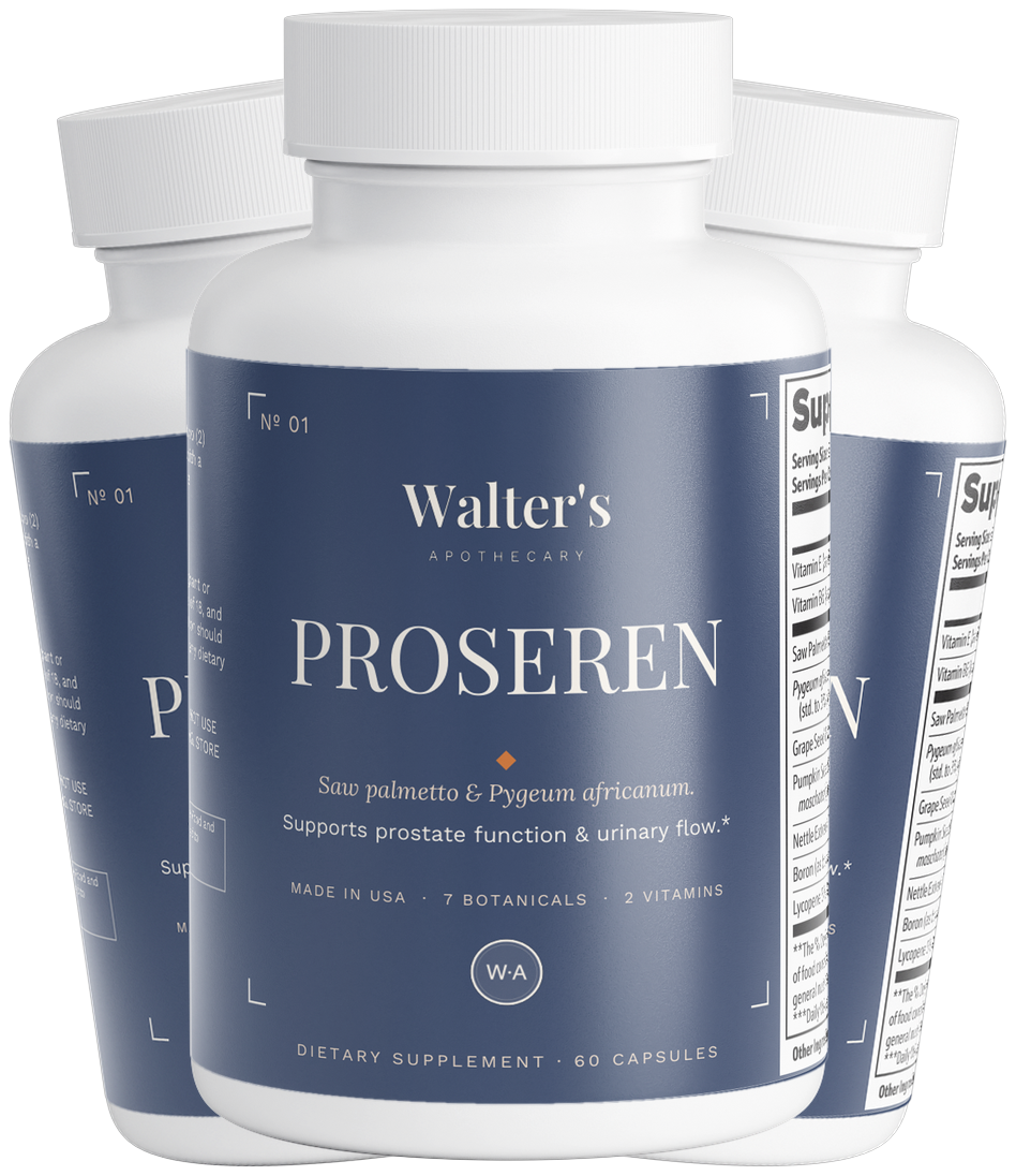 Walter's Prostate Sleep Formula — three bottles