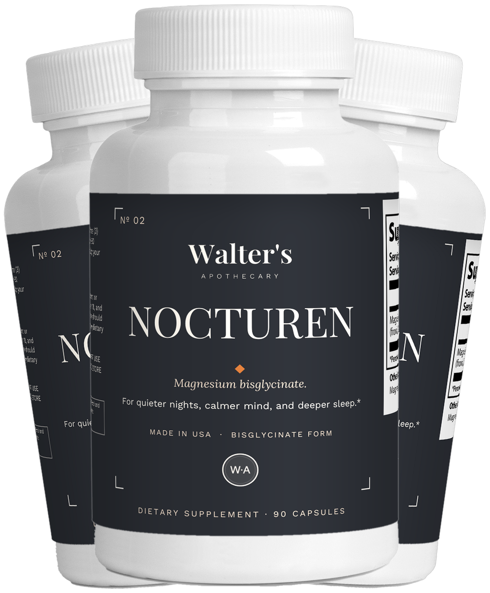 Walter's Magnesium PM — three bottles
